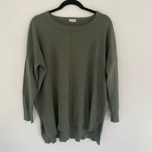 Debut Sage Green Women's Crew Neck Sweater